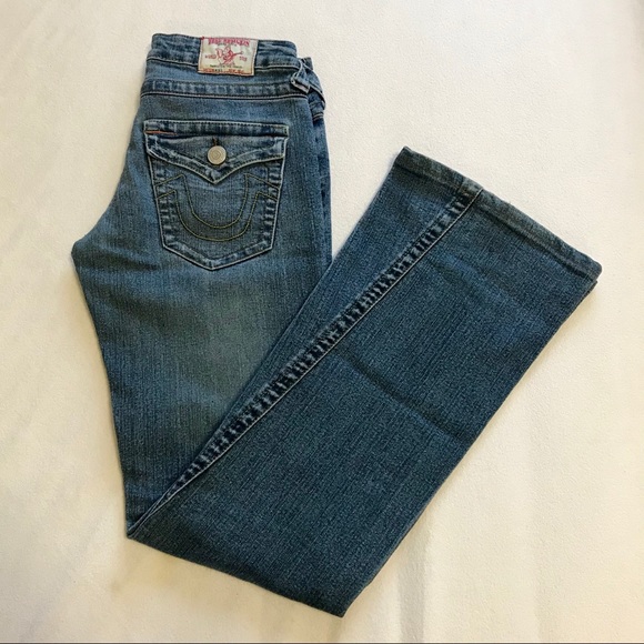 true religion low rise y2k flare jeans - Picture 1 of 4